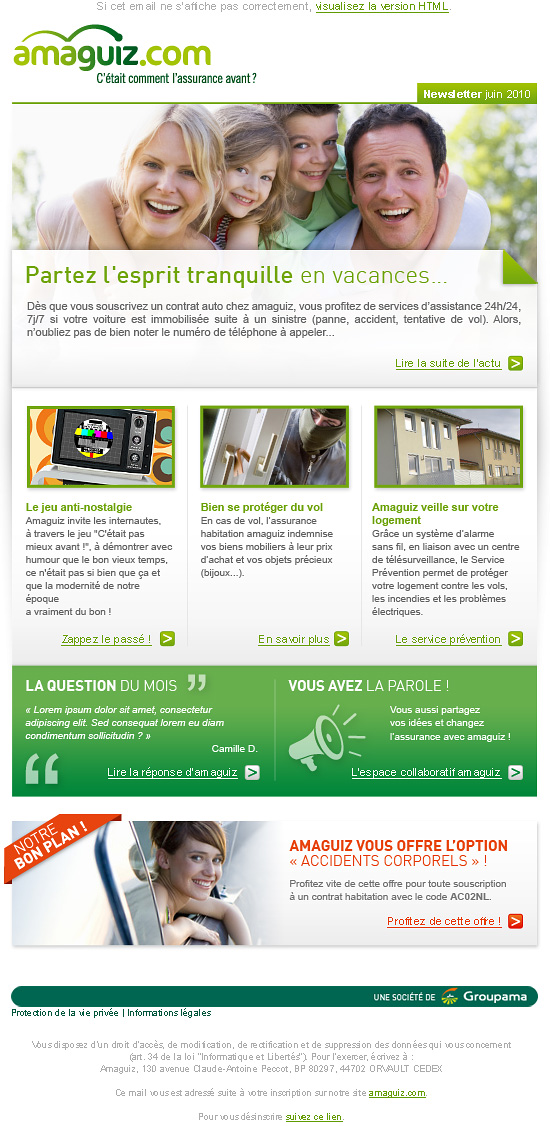 Newsletter amaguiz.com - Romain Cousin