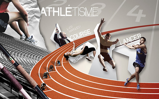 Planche création Fédération Française d'Athlétisme - Romain Cousin