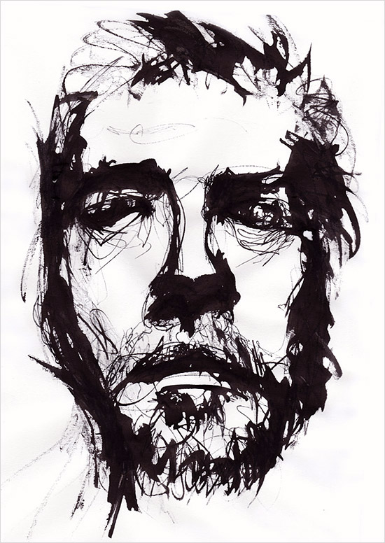 Portrait &agrave; l'encre - Romain Cousin