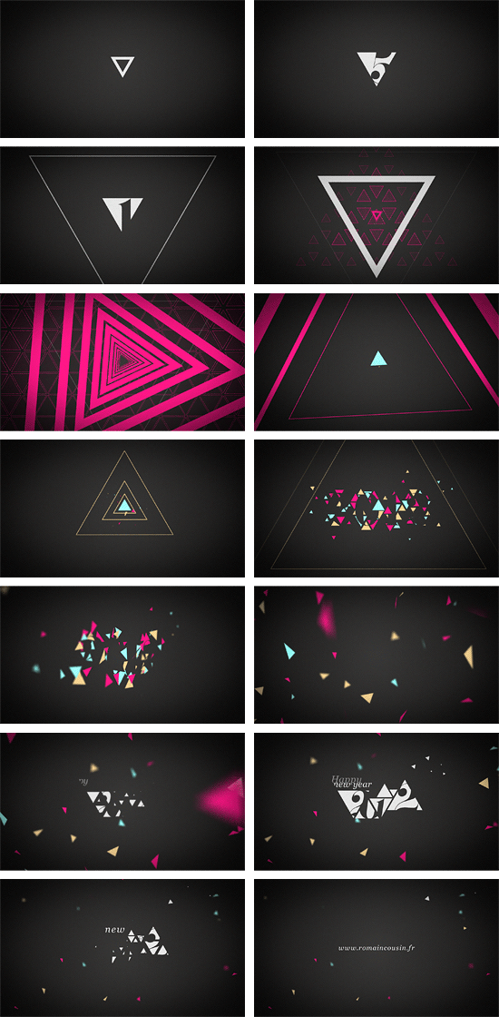 storyboard motion design vœux 2012 - Romain Cousin